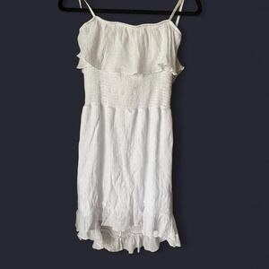 BCX Women's White Ruffle Dress Size XL (Junior / Teen)